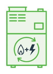 Combined Heat and Power Icon